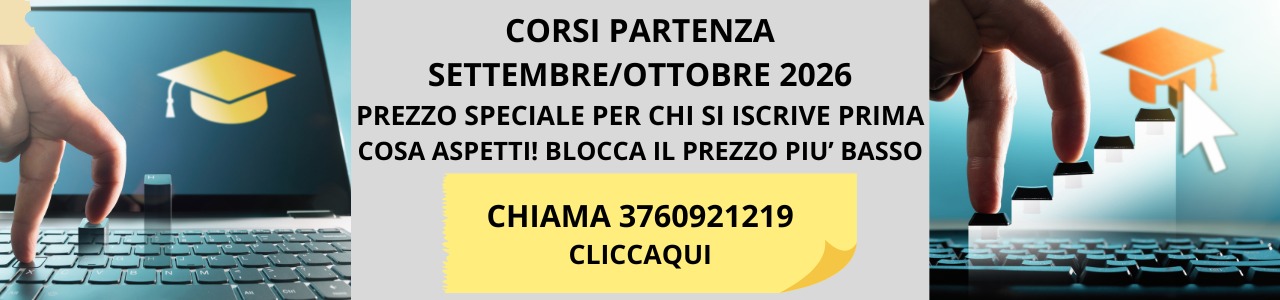 corsi anno accademico 2026-2027